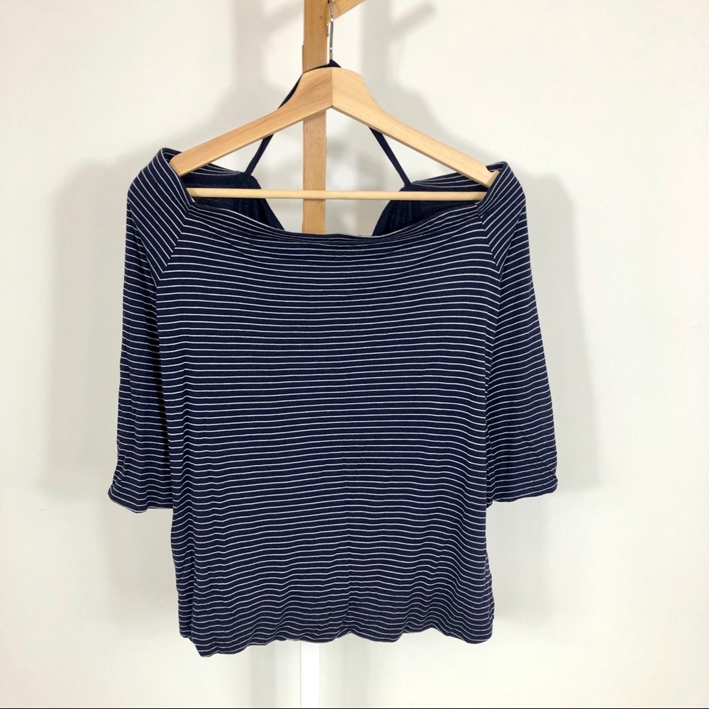 Off shoulder A-line swing top